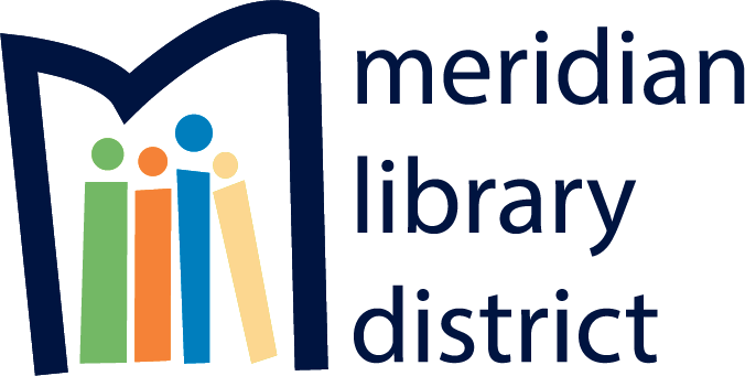 Meridian Library District logo.